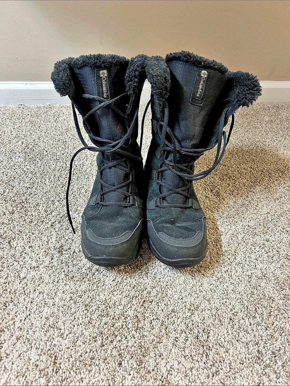 Columbia Minx Shorty Omni-Heat Black Winter Boots US 10